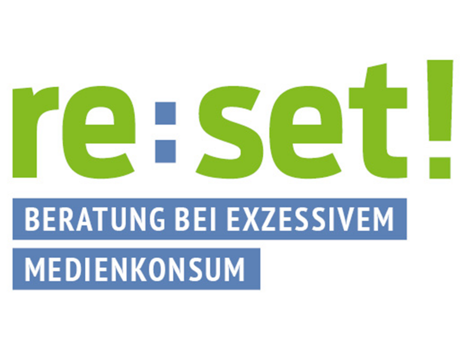 Logo "re:set! Beratung bei exzessivem Medienkonsum"